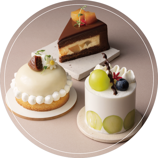 秋のおすすめケーキの写真