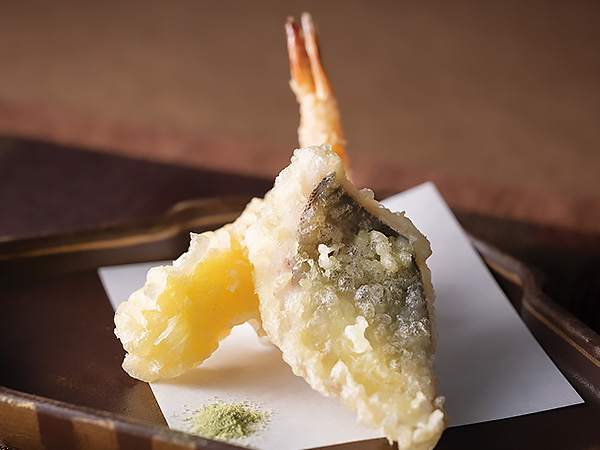 海老と野菜の天ぷら