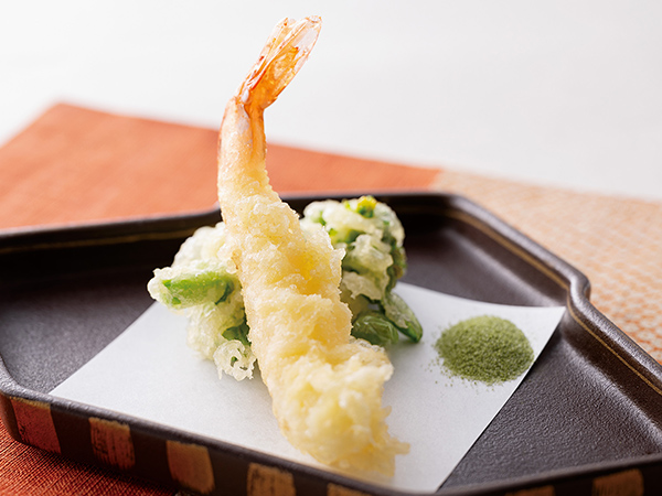 海老と野菜の天ぷら