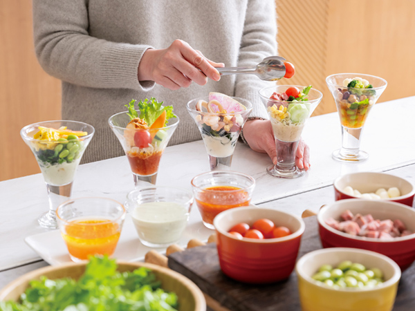 カスタムサラダパフェ