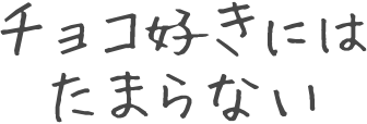 チョコ好きにはたまらない