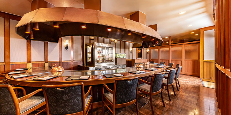 鉄板焼コーナー