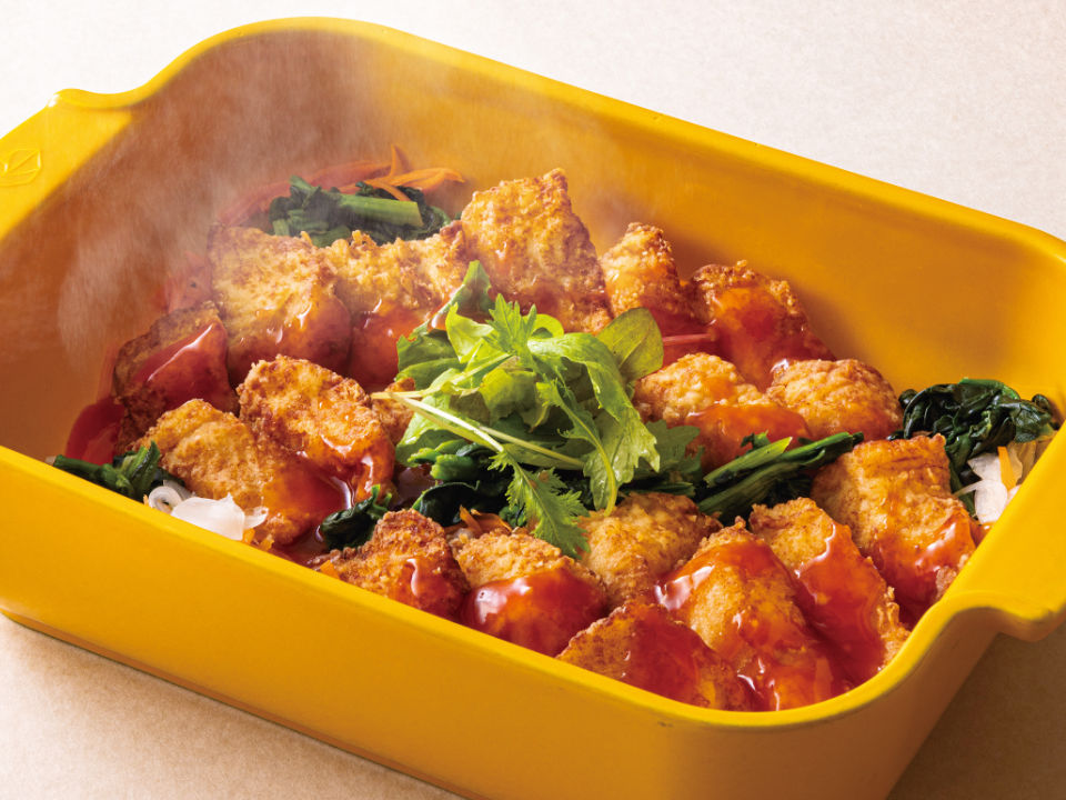 白身魚のフリット スイートチリソース