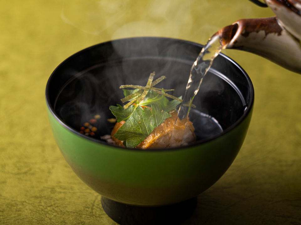 いなり寿司 出汁茶漬け風