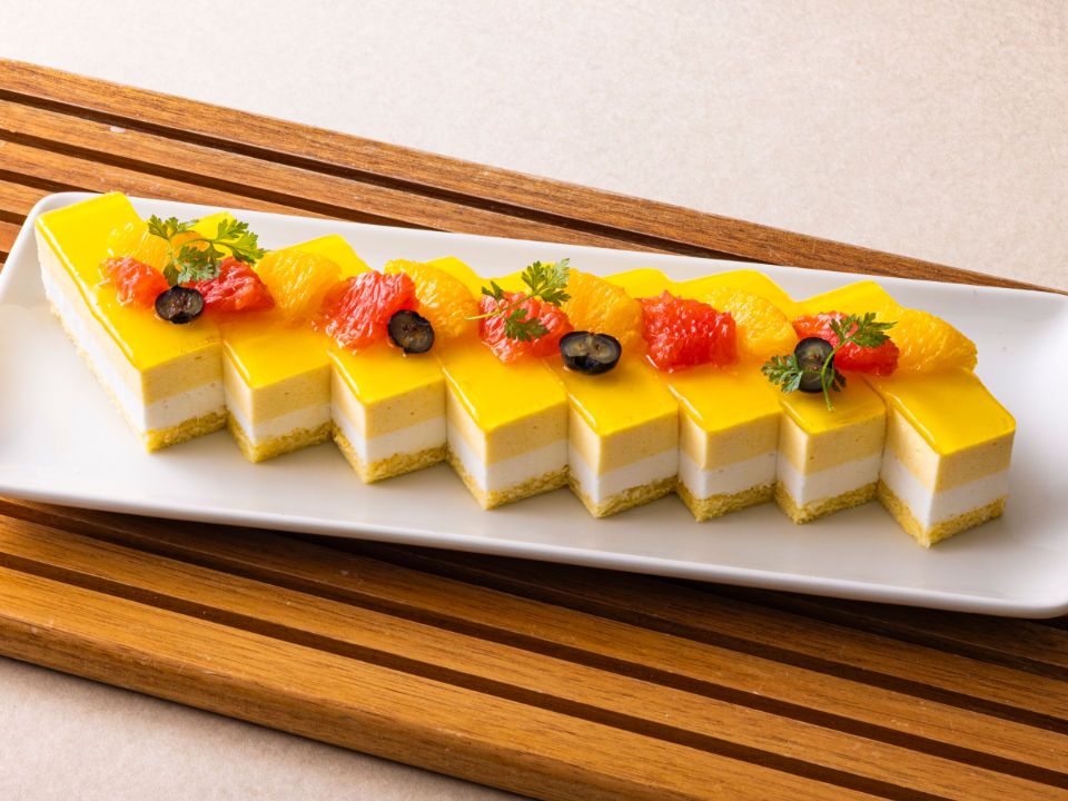 ヨーグルトとオレンジのムース