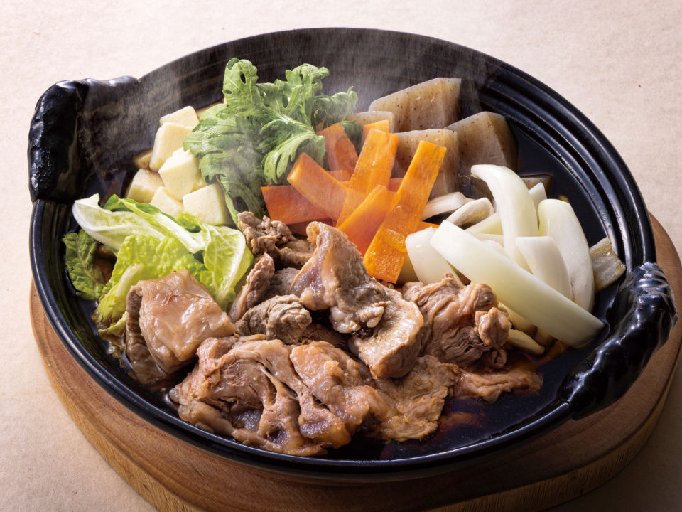 牛すじ肉と豆腐のすき焼き風