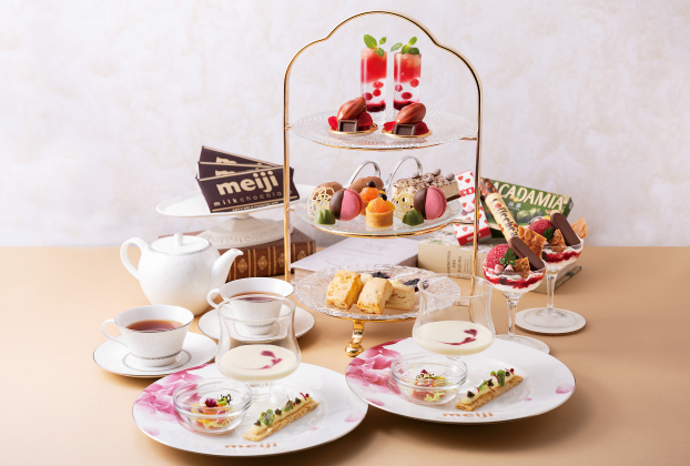 ラウンジ ルネサンス「明治ミルクチョコレート」コラボアフタヌーンティー