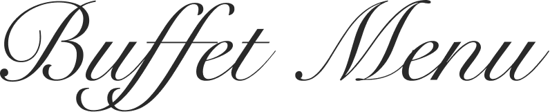 Buffet menu