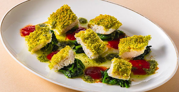 白身魚の香草風味