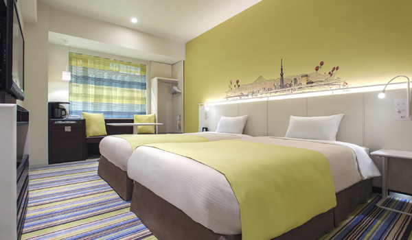 アワーズイン阪急の一覧用客室ツインルーム