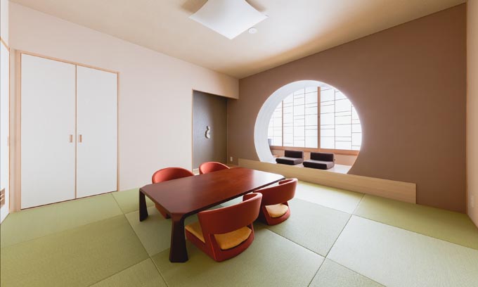 有馬きらりの月をモチーフにしたデザイナーズルーム（客室）