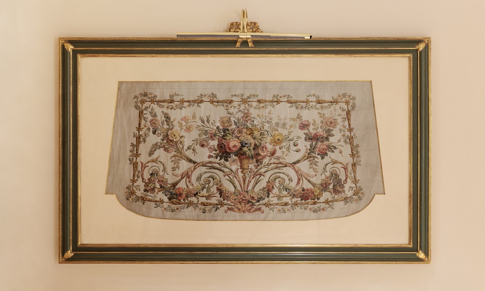 1階　エレベーターホール　タペストリーのためのカルトゥーシュ（習作）