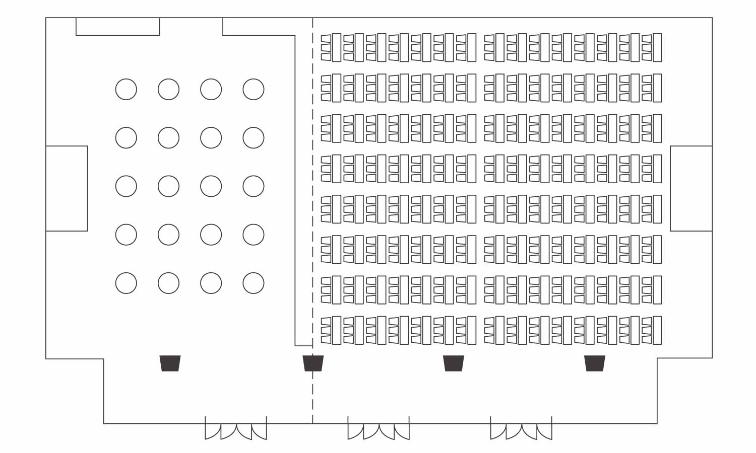 紫苑　立食＆スクール図面