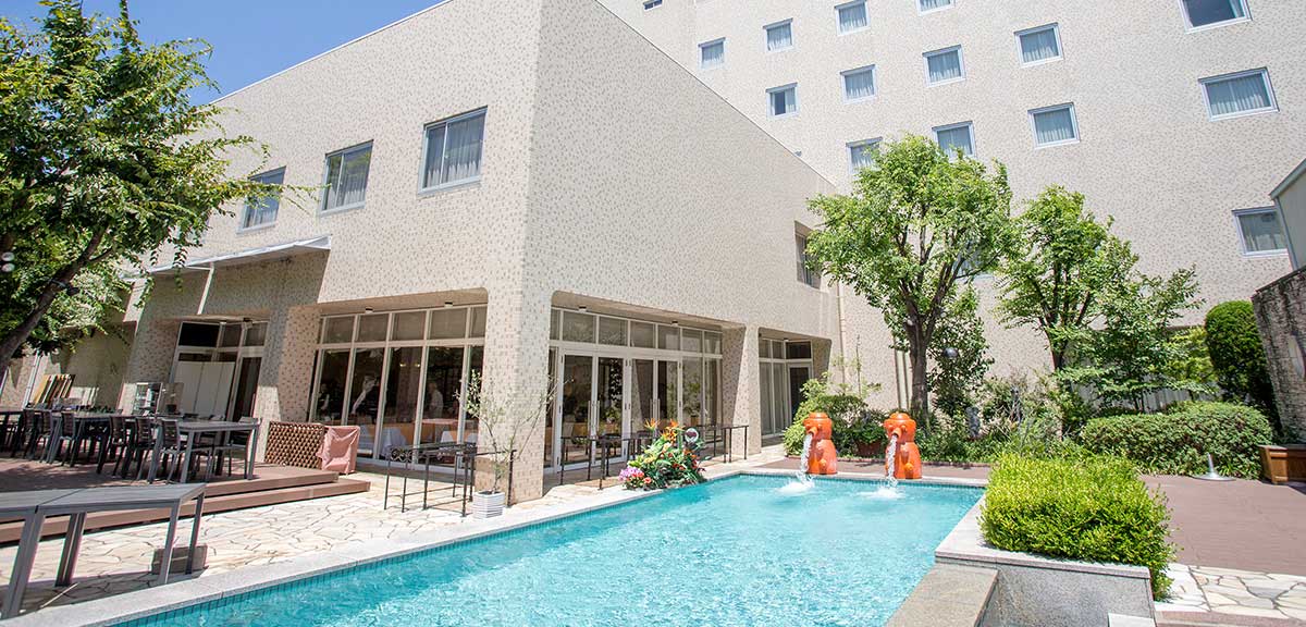 高松国際ホテルの中庭