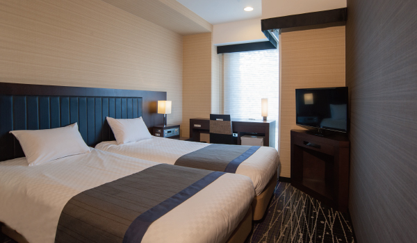 ベッド幅90cmのツインルーム