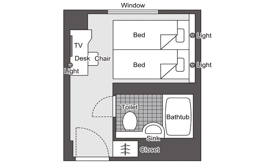 スタジオツインの見取り図