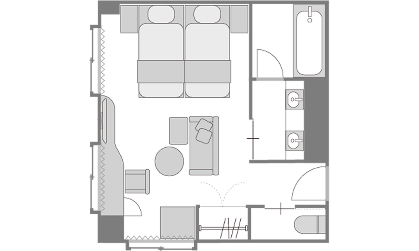 スイート平面図