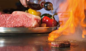 お肉フランベイメージ