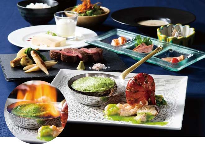 第一ホテル東京シーフォート 鉄板焼「天王洲」にて春のランチ&ディナーコース ディナーコース「アイリス」